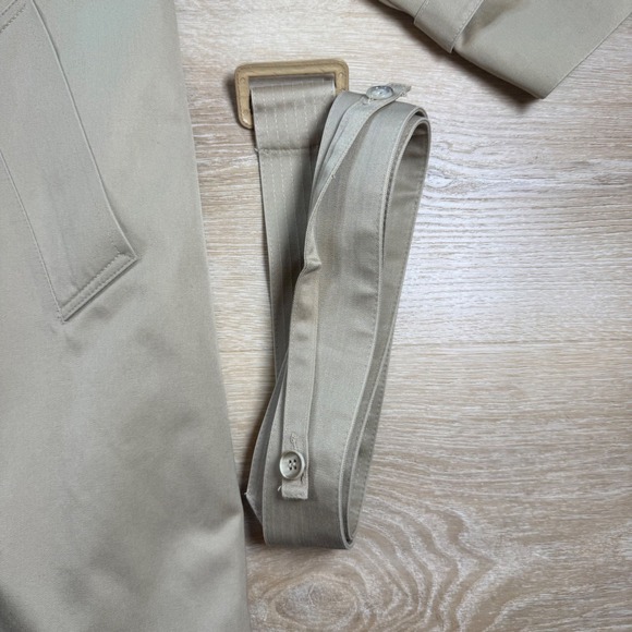 Vintage London Fog Trench Coat Women Size 8 Academia Chic Double Breasted Lined - Picture 8 of 15